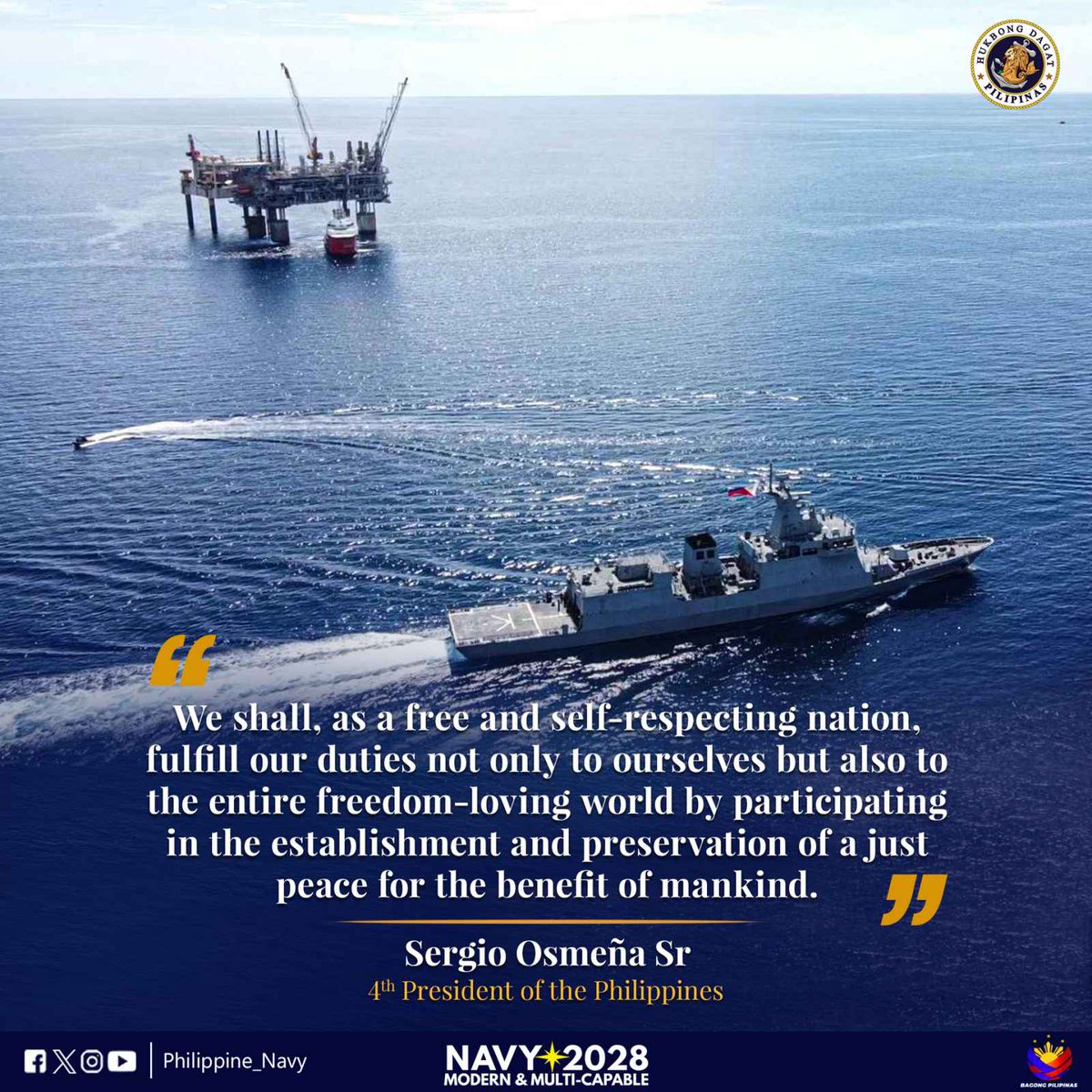 READ | The @Philippine_Navy 's Leadership Quote for the Week. #ProtectingtheSeasSecuringOurFuture #ModernandMultiCapablePHNavy #AFPyoucanTRUST