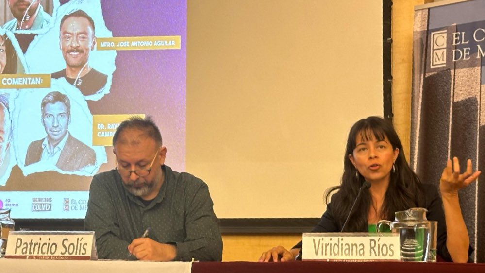 Chulada! Estuvimos en <a href="/elcolmex/">El Colegio de México</a> presentando “El color del congreso” — una investigación de <a href="/RRejonP/">René Rejón</a> de <a href="/UniMelb/">University of Melbourne</a> en colaboración con <a href="/Racismo_MX/">RacismoMX 🤚🏾</a> y <a href="/RazaColmex/">Racializades COLMEX</a>.

Nos acompañó <a href="/rmcamposvazquez/">Raymundo Campos V</a>, <a href="/psolisaqui/">Patricio Solís 🥑</a>, <a href="/aguilarpepe/">Pepe Aguilar 🍉</a> y Ana Elsa Pérez 🤜🏽🤛🏽💕

El estudio —> racismo.mx