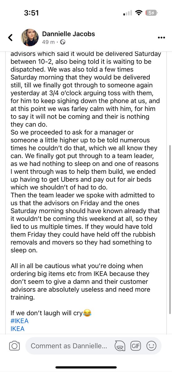 DannielleLS's tweet photo. @IKEAUK WHAT A JOKE.
Absolutely appalling. 
#IKEA 
#GetYourShitTogether
#Disgusting https://t.co/6LyiC8y0o0