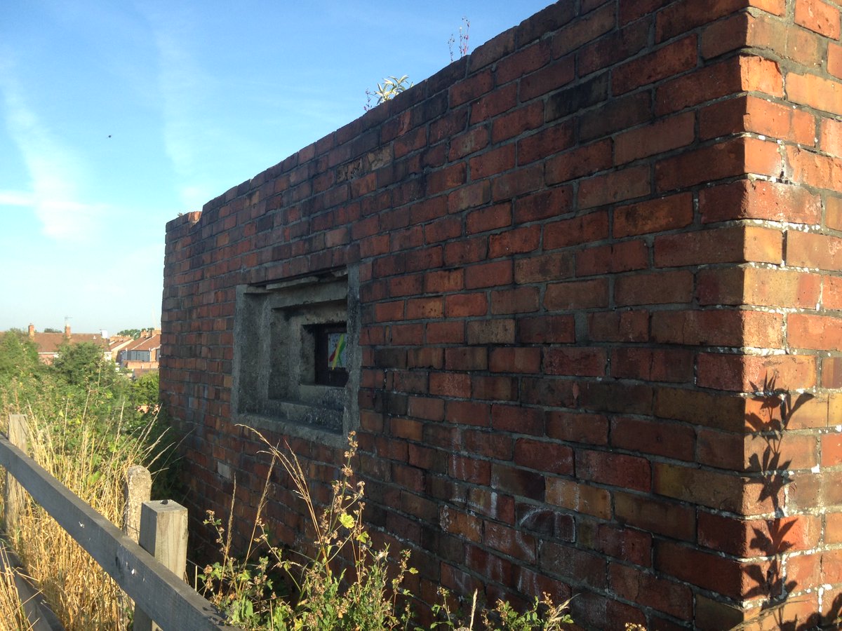 #TSLTuesday.
A close up of the #WW2 #pillbox overlooking the train station, track and road at #Bridgwater, that got me all started with the writing 8 years ago!