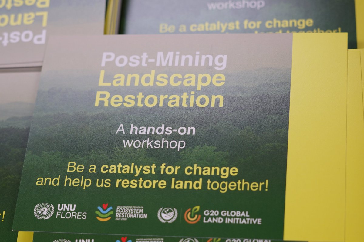 Behind the Scenes: Post-Mining Land Restoration In collaboration with the G20 Global Land Initiative, we're gearing up to host delegates from more than 30 nations in Dresden, Germany, for the Post-Mining Land Restoration workshop tomorrow.