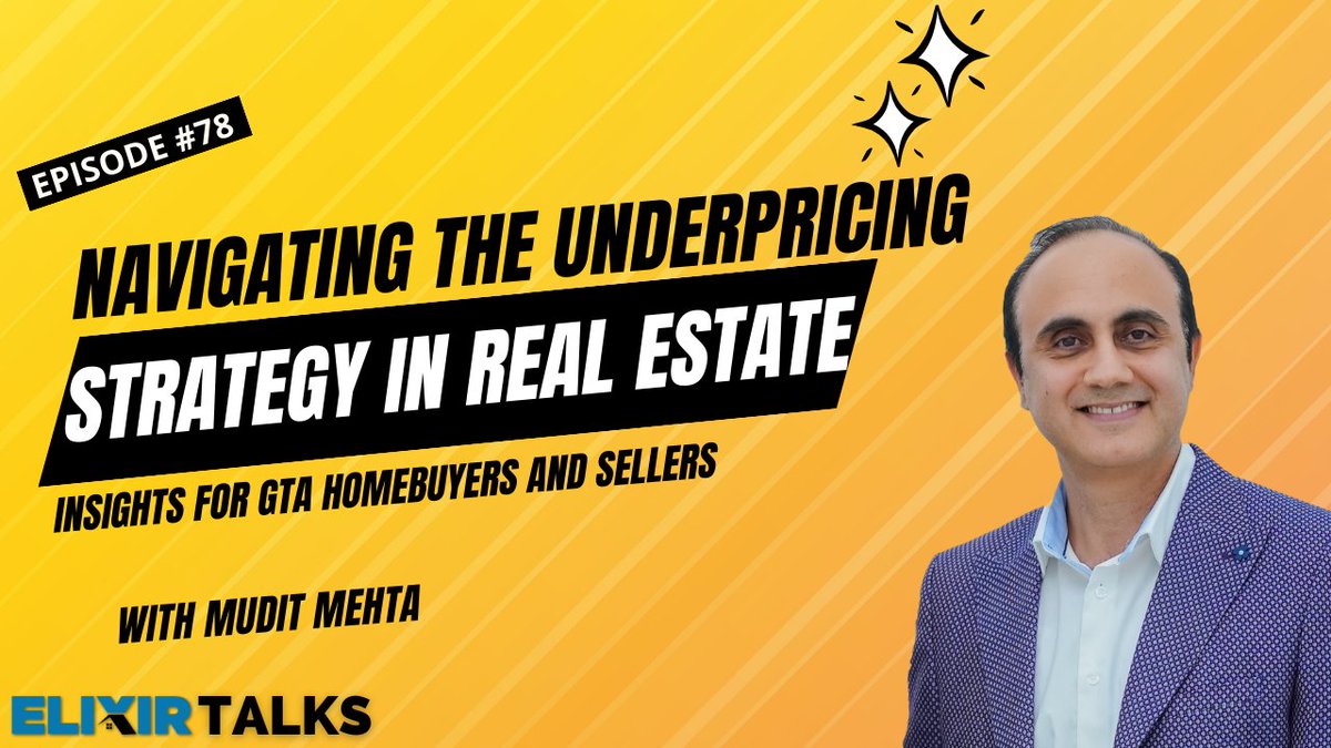 Understanding the Underpricing Strategy in GTA Real Estate: Key Insights for Buyers and Sellers
Learn More: youtu.be/p_QYdWdKi-Q?si…
#UnderpricingStrategy #RealEstate #GTAHomes #ElixirRealEstate #HomeSelling #RealEstateInvesting #TorontoRealEstate #MarketStrategies #PropertySales