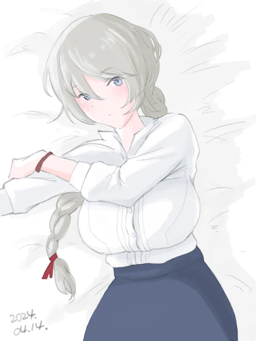 アディ先生はなんかちょっとくらいなら許してくれそう。#アリスギアお絵かき 