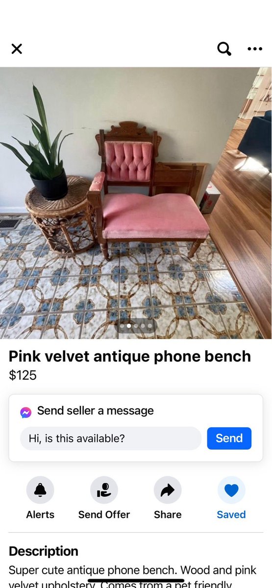 i don’t post my finds much here (can if y’all want!), but i’m super into vintage furniture lately & this is one thing i really want. if you cover it, all my vids or a year to a fan site!