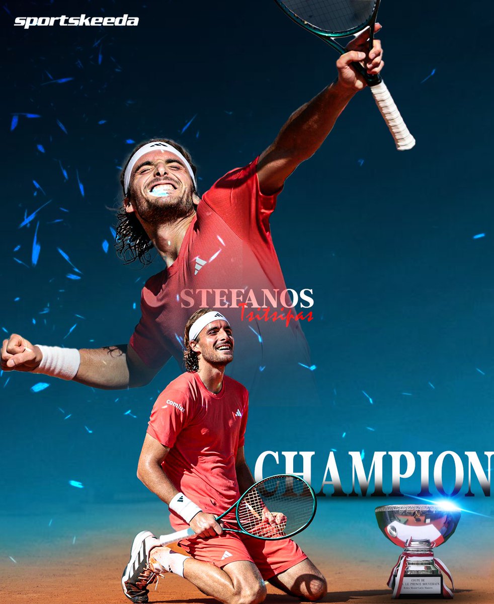 TSITSIPAS IS THE CHAMPION! 👏🔥 Stefanos Tsitsipas defeated Casper Ruud to win the Monte-Carlo Masters title for the 3rd time in his career! 🏆🏆🏆 #StefanosTsitsipas #Champion #RolexMonteCarloMasters