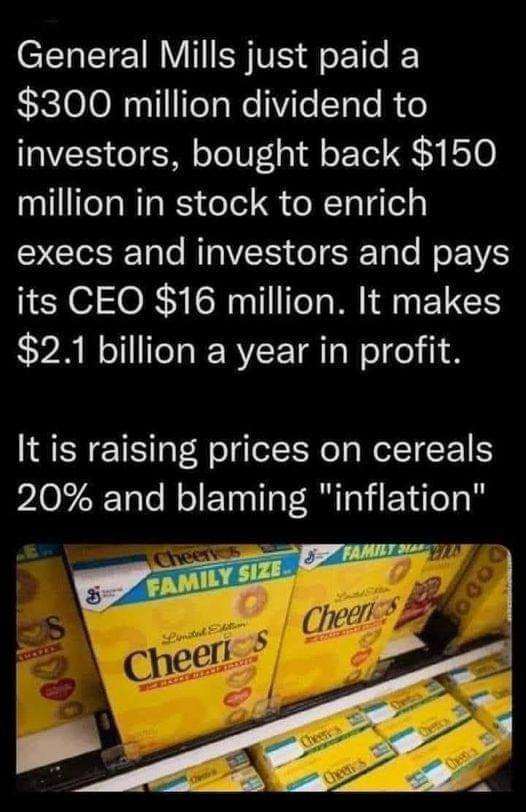 JonnyMoorehead's tweet photo. @FareedZakaria @CNN @SecYellen Saw your report on inflation, tariffs. Don't many economists blame corporate price gouging using inflation as a cover? Profits &amp; CEO salaries are up dramatically since the pandemic. Isn't that a major factor? Also the failure of GOP trickle down economics, &amp; income inequality? https://t.co/SsmQkihp7l