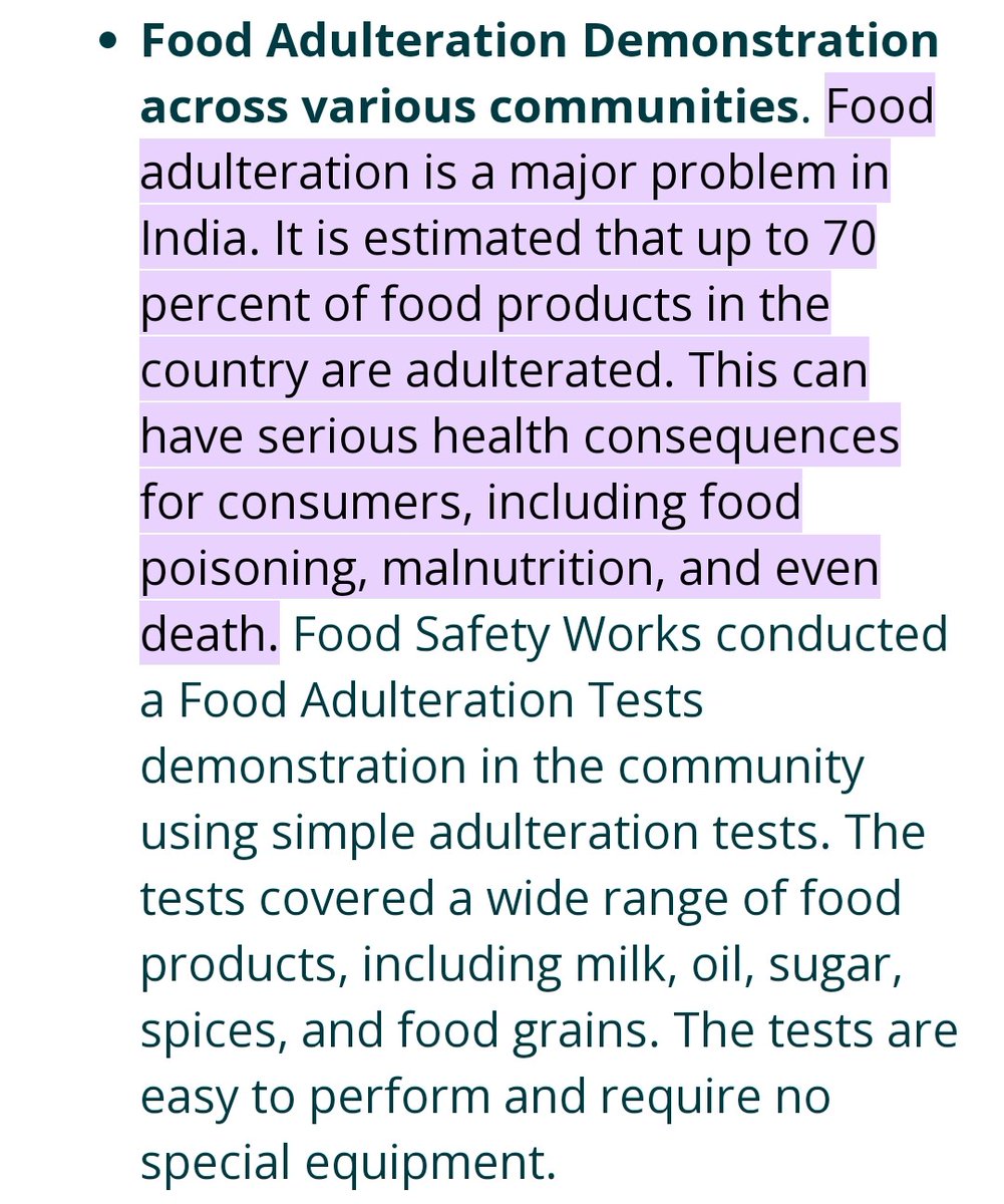 I could not find any commitment to eradicate adulteration from food or medicine. I guess it's not an important issues.