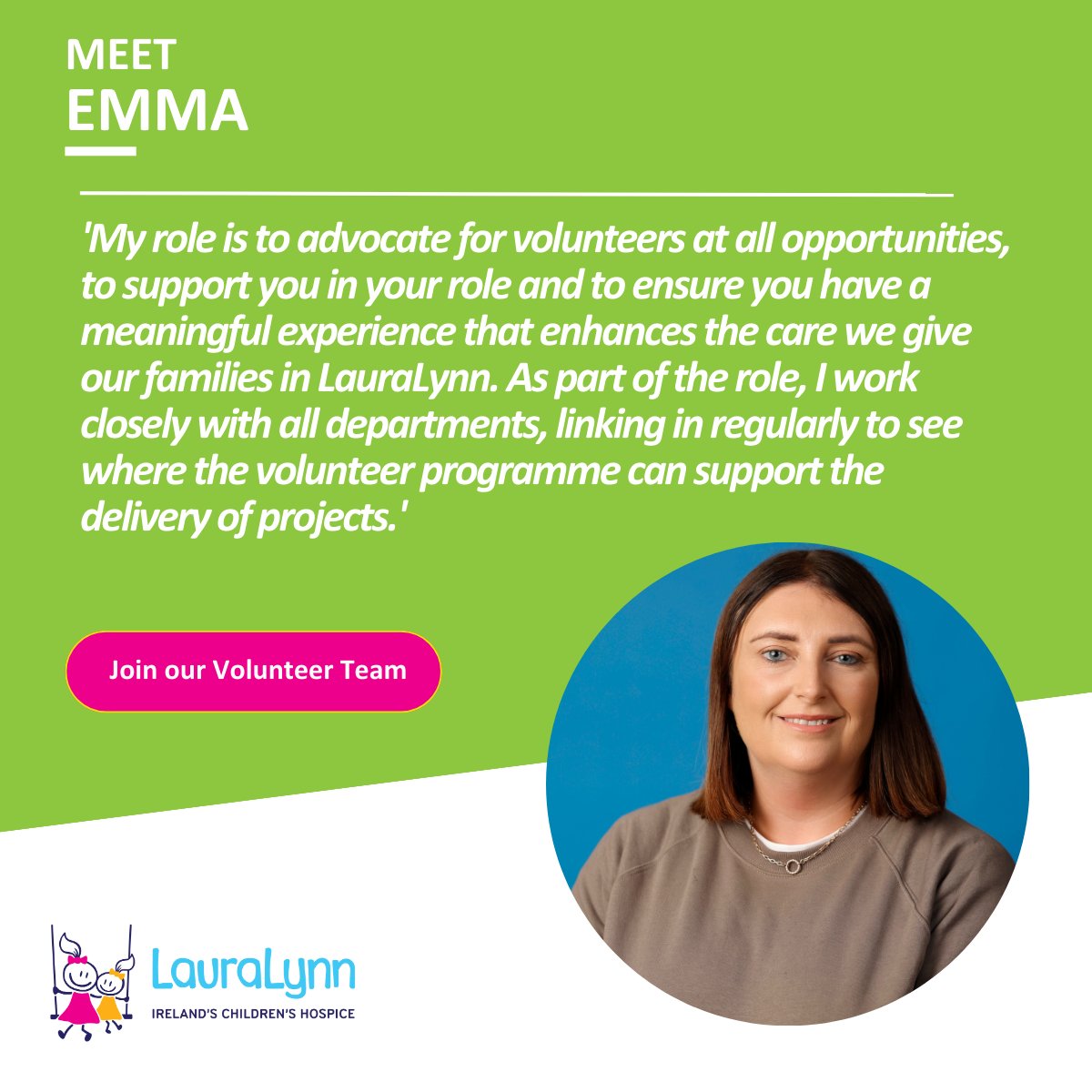 Meet our Volunteer Coordinator, Emma! She's the driving force behind our dedicated volunteers. Ready to make a difference? Check out our website for current volunteer opportunities 👉 brnw.ch/21wINQY