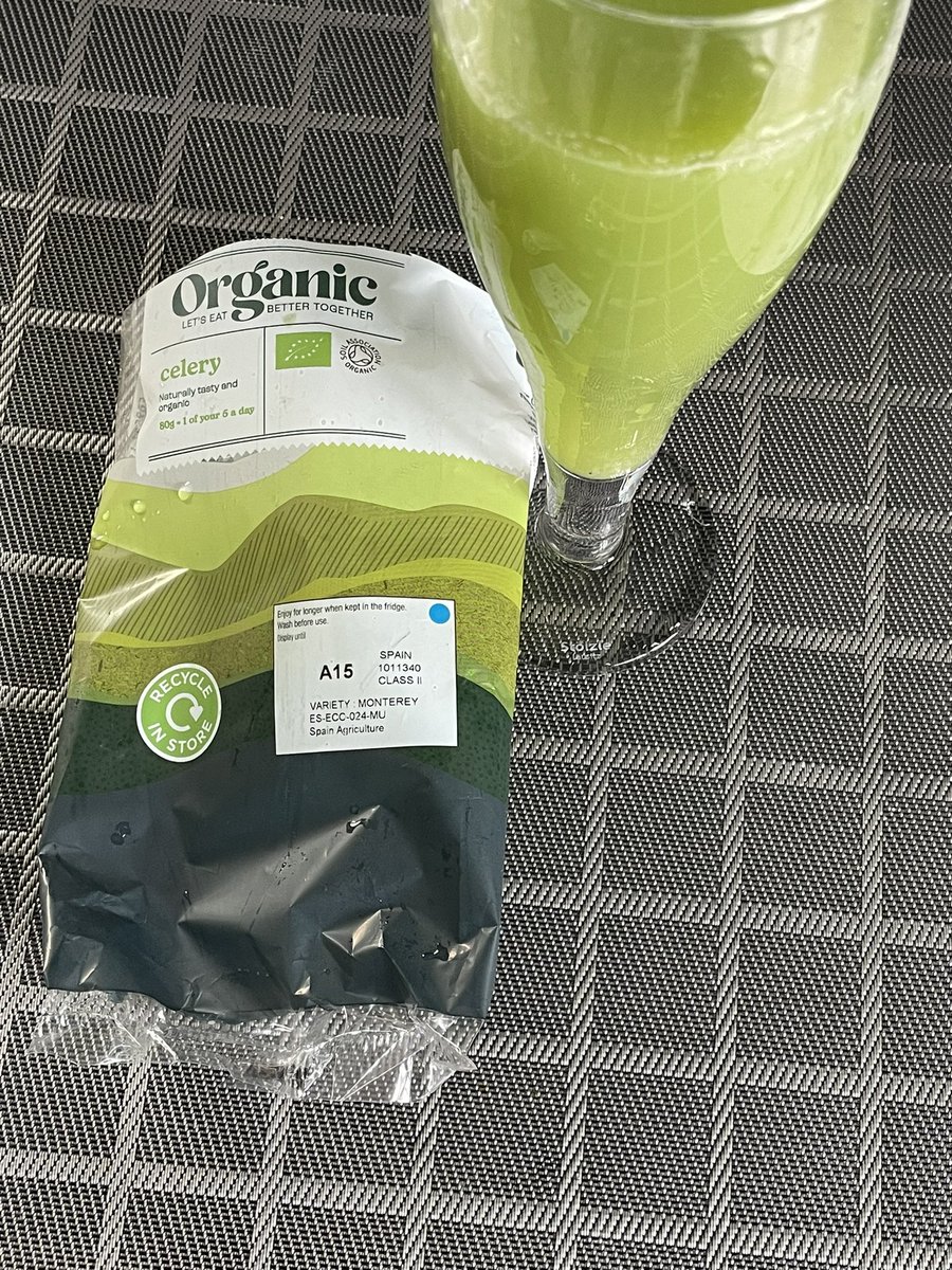 SmartAlecUK's tweet image. Down the hatch 😬 

#celeryjuice I doubt it will ever be a trending hash tag ! 
What ever I don’t care as long as it heads straight to my Knee and does some, anti inflammatory, healing  magic ! 🦵🤷🏻‍♀️
