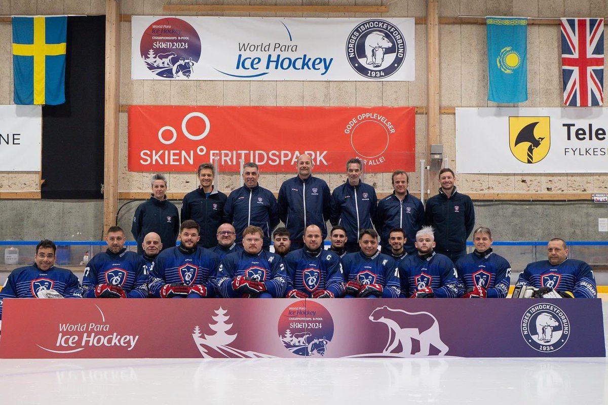 Souhaitons bonne chance à notre équipe de France Para-Hockey, qui débute son Mondial ce lundi 🦾 #TeamFranceHockey