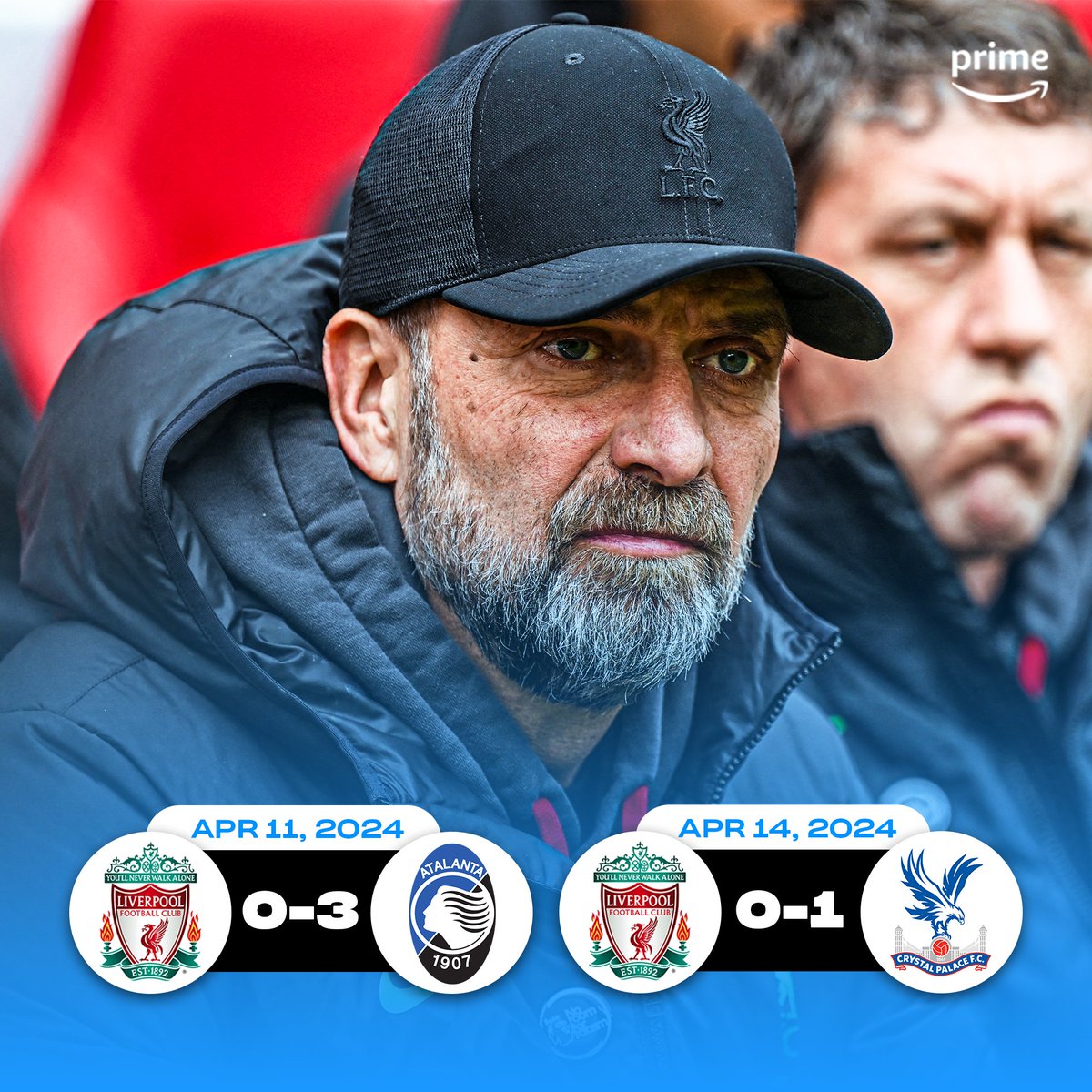 primevideosport's tweet image. Back-to-back home defeats for Liverpool... ❌❌

#LIVCRY