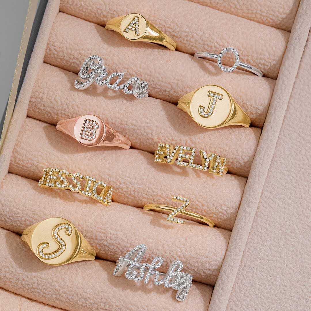 Ring in the Fun with our Personalized Rings that Spark Joy!💎 #PersonalizedRings #SparkJoyJewelry #CustomSparkle #NameRings #JewelryWithPersonality #JoyfulJewels #ASHI