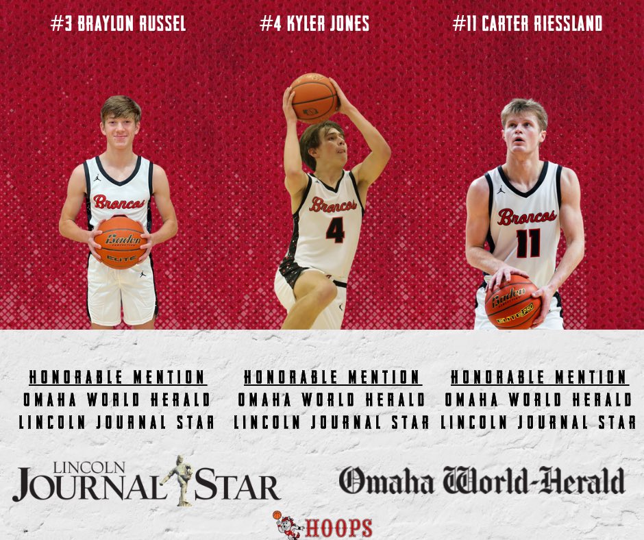 Omaha and Lincoln Paper Honors ✅ 
Nothing happens this season without these three. Great teams are only great because all players BUY IN to their role and are great at what they do! These 3 exemplified that!