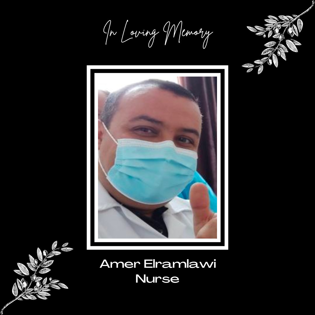 In loving memory of Amer Elramlawi, a nurse from Gaza. We will not forget Amer will continue to call for a permanent and immediate ceasefire so that no more lives are stolen and humanitarian aid can be offered.