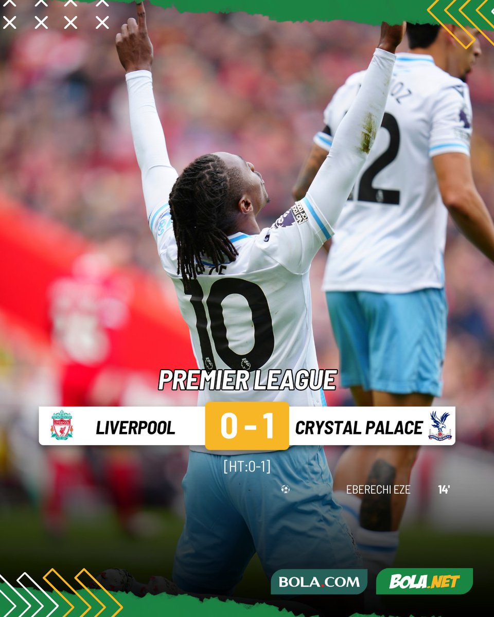#LiveBolanet FT: Liverpool 0-1 Crystal Palace | Possessions: 69%-31% | Shots: 21-8 | Tackles: 22-25

The Reds Kalah (Lagi) di Anfield

#BolanetReview #Bldhen #Bolaneters #EPL #PremierLeague #Liverpool #CrystalPalace