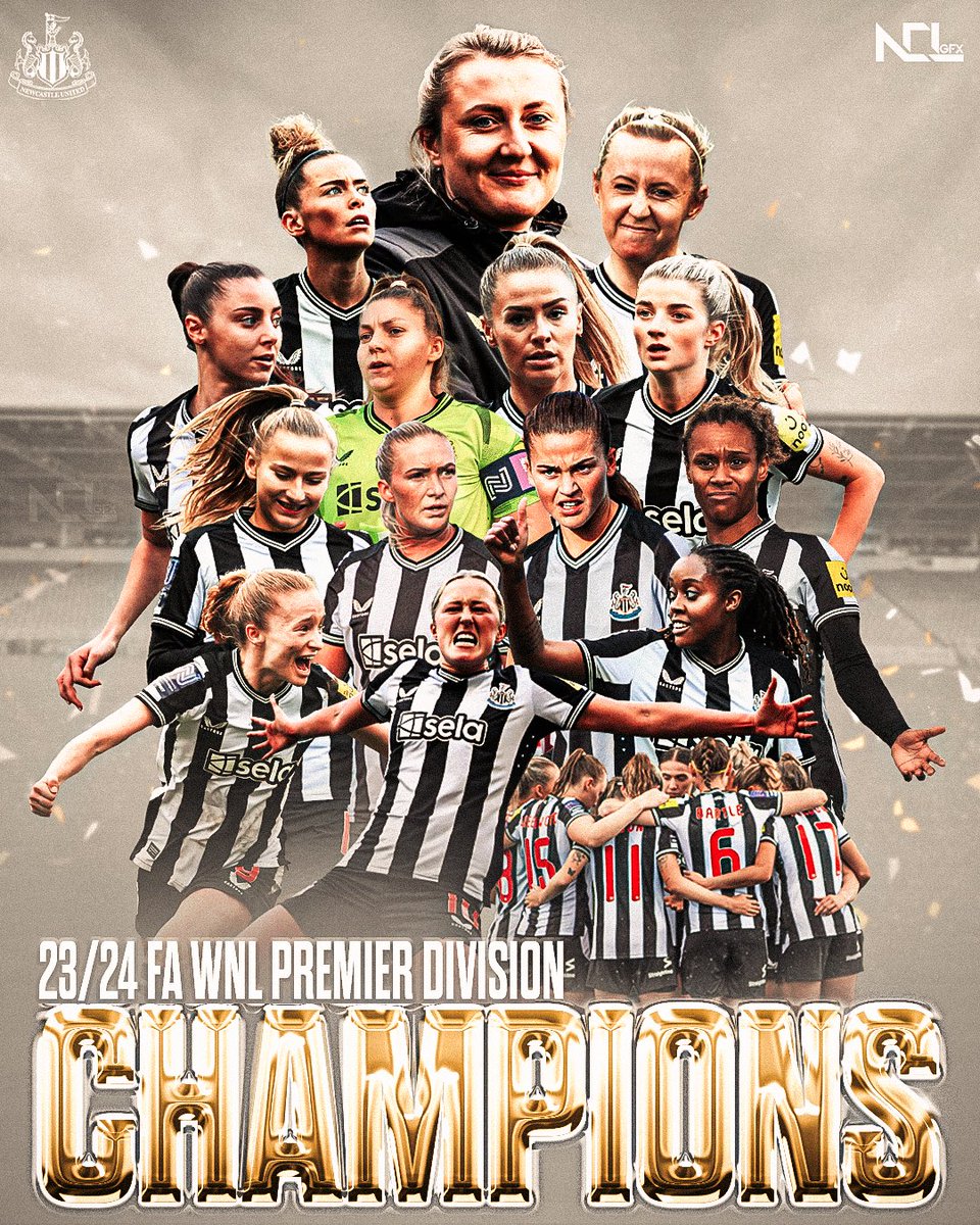 @NUFCWomen 23/24 Champions🏆 #NUFC #NUFCWomen