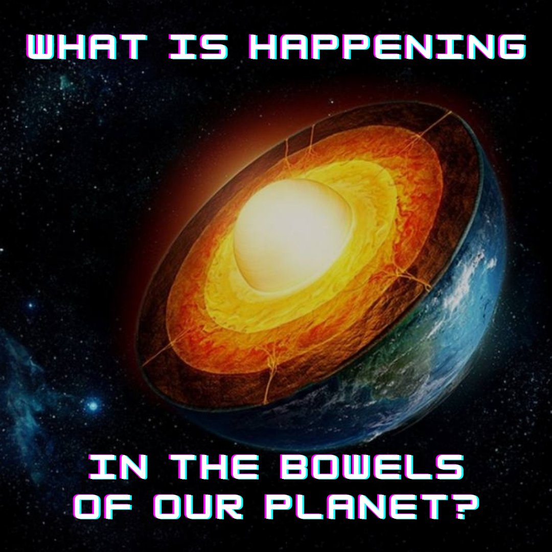 🌎 What is happening in the bowels of our planet? 🌎 Due to the core's gravity, its displacement affects the Earth's speed and the axis of its rotation. It is like a spinning top. The inner core determines how stable the planet will rotate. 🌎 There is also an external core.