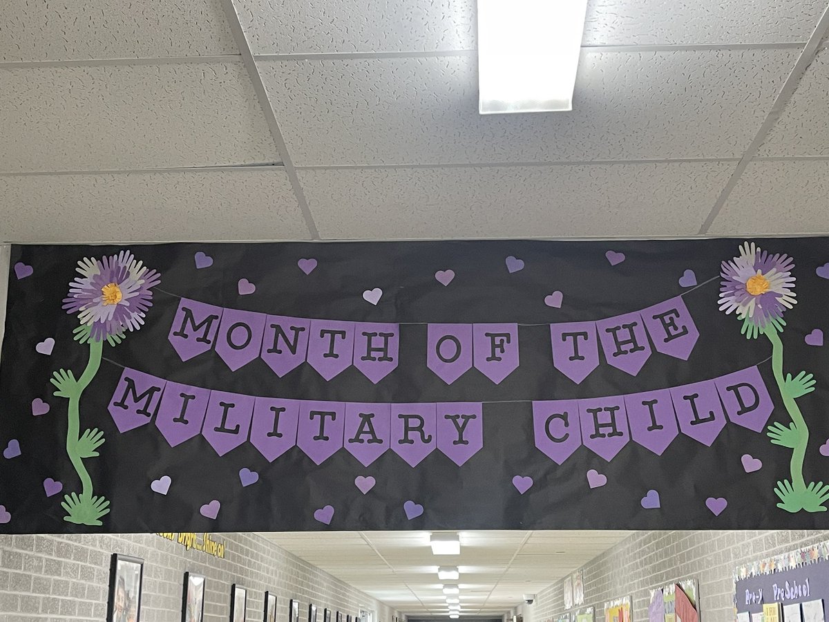 April is month of the military child. Please help us celebrate our students whose parents are currently serving in the military. On Monday April 15th we are asking students to wear a purple shirt, April 16th wear purple socks and on April 17th wear purple Head gear.