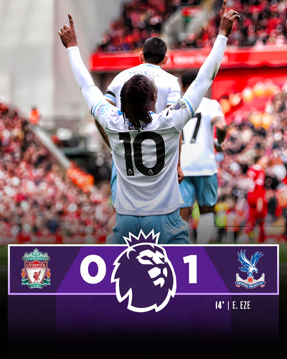 🔴📉 Two home defeats this week for Liverpool… vs Atalanta and Crystal Palace. Four goals conceded, zero scored. Crystal Palace win their first away game since beating Burnley in November… and it’s at Anfield with Oliver Glasner as manager.