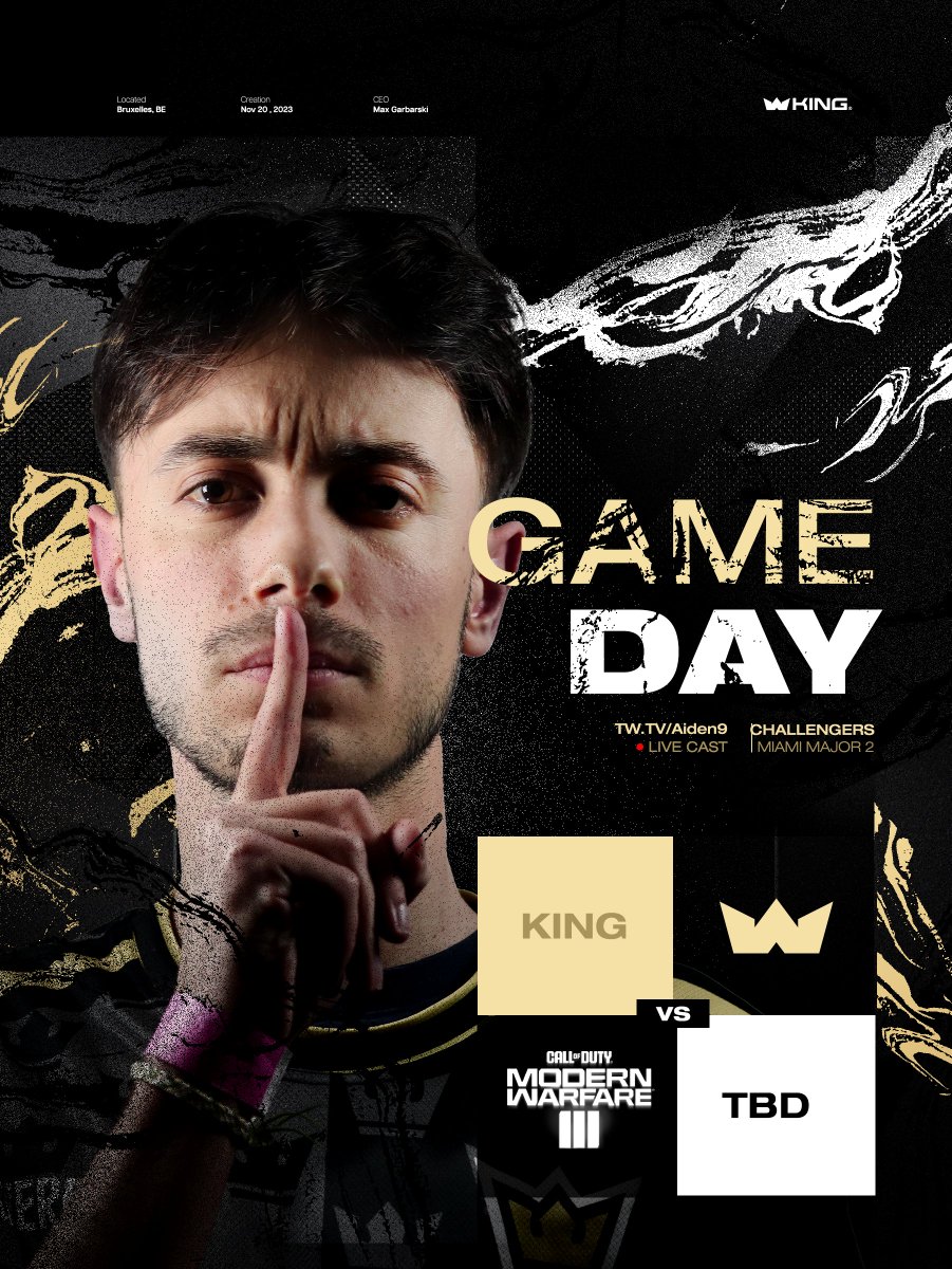 🏆ELITE QUALIFIER SEASON 2 DAY 2🏆

On joue notre premier match de la journée contre Team Joqa is ringing à 17H

Sur le live de <a href="/Aiden9_/">Antoine</a> - Twitch.tv/aiden9

Lien du bracket - faceit.com/fr/championshi…

#KINGWIN