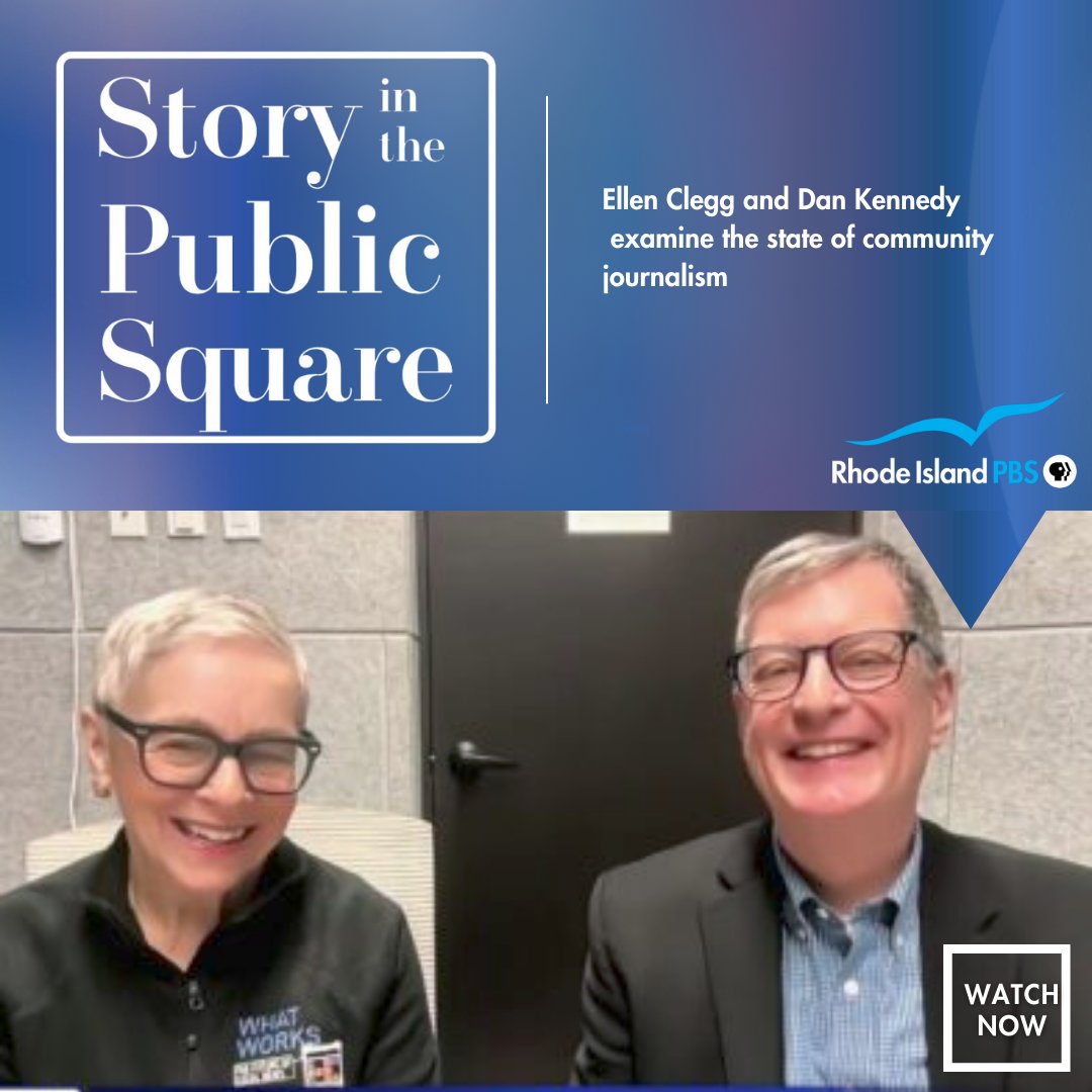 On @pubstory, media commentators Ellen Clegg and @dankennedy_nu discuss their new book “What Works in Community News: Media Startups, News Deserts, and the Future of the Fourth Estate.” Watch now: watch.ripbs.org/video/story-in…