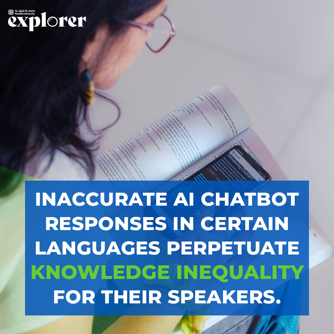 Arabic ranks as the sixth most spoken language in the world, but large language models such as chatbots still lack fluency and coherence. ⚠️This could limit access to information for non-English speaking communities, further perpetuating inequality.