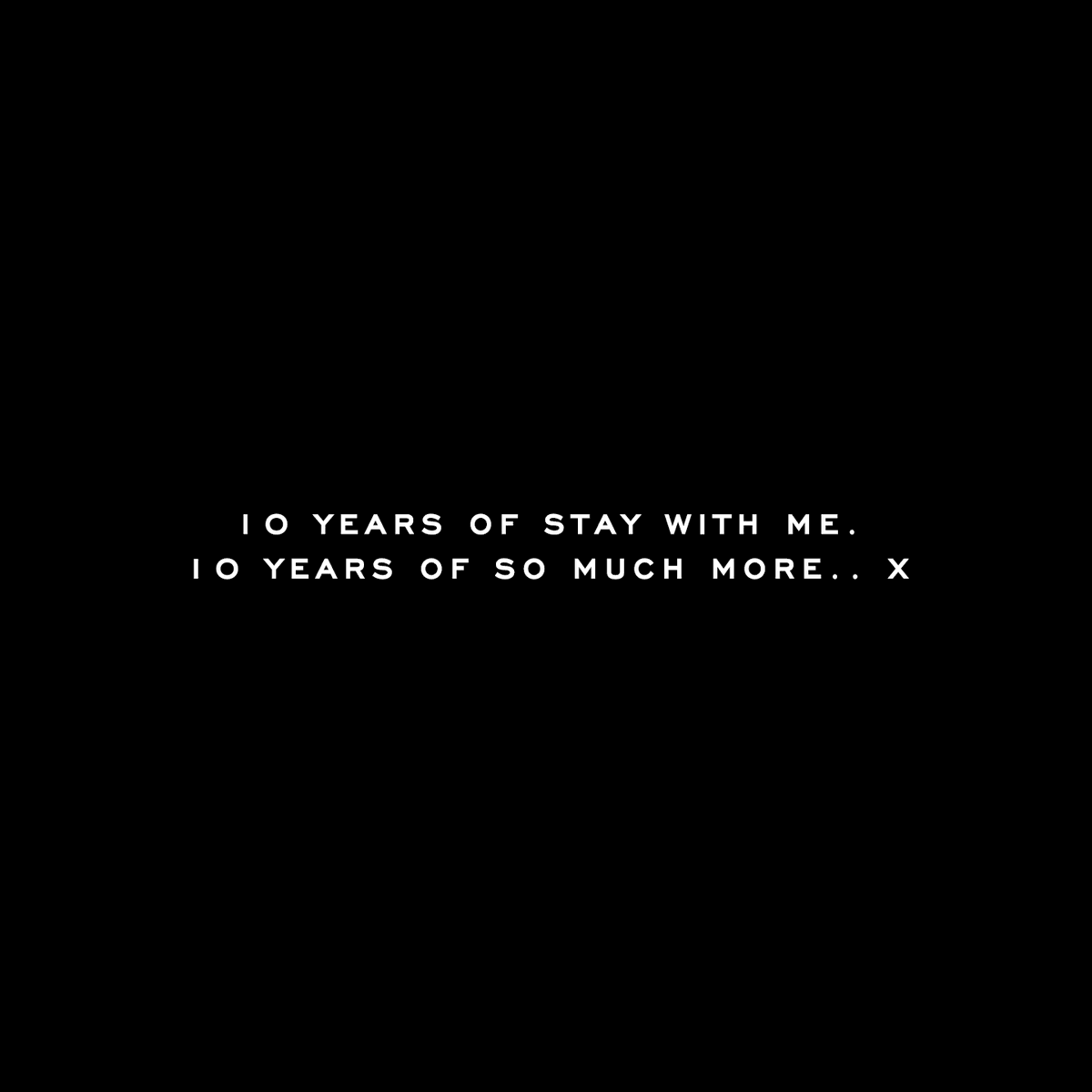 samsmith's tweet photo. "10 Years of Stay With Me 🤍
It all started when Tourist hit those three chords, @jimmynapes started playing the drum pattern and the song just flowed out of us so naturally. I stood in different parts of the room and layered my voice 20 or so times. Jimmy played it back to me and it sounded like a choir. I remember nearly crying because the whole song suddenly made sense. My heart is so full knowing we've been singing this together for 10 years. I hope it's as special to you as it is to me xx"