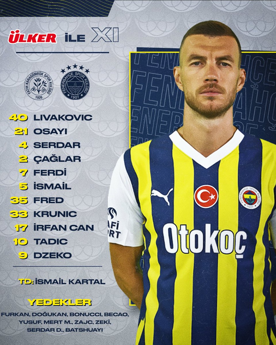 VavaCars Fatih Karagümrük maçı ilk 11'imiz belli oldu. 👇

#FKGvFB | @Ulker | #MaçVarsaÜlkerVar