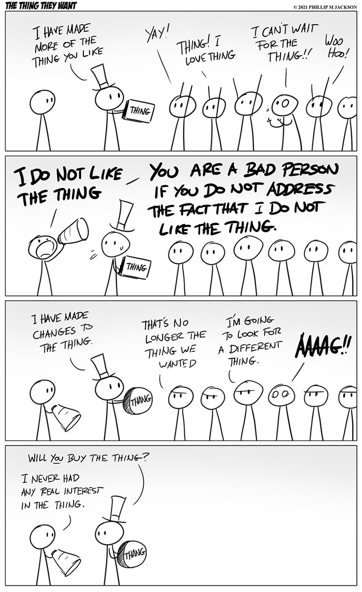 Jolly_Jack's tweet photo. I see this one is still doing the rounds XD
Cater to your audience, not your detractors. https://t.co/QMvmulvxlD
