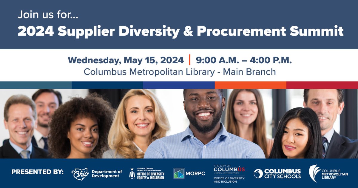 Save the date! Join us on May 15 for the 2024 Supplier Diversity & Procurement Summit! Connect with governmental entities, industry leaders, entrepreneurs, + professionals from various backgrounds. Learn more and secure your spot at: bit.ly/2024SDPS #supplierdiversity