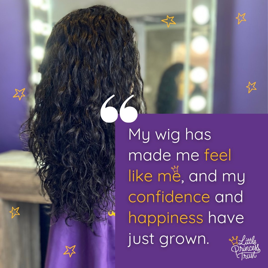 This just goes to show the difference each penny and ponytail can make to all of our wonderful wig recipients 💜👑 If these lovely words have inspired you to get involved in our mission, click here 👉 ow.ly/ezNj50RbbVO