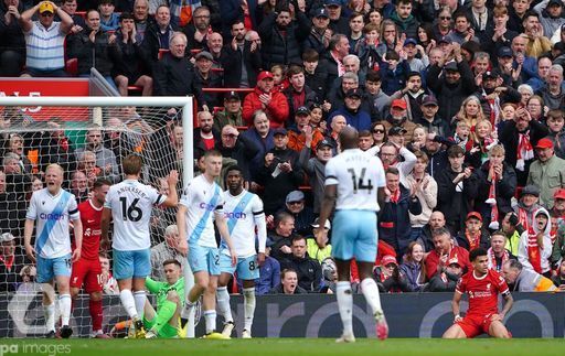 Crystal Palace stun Liverpool at Anfield