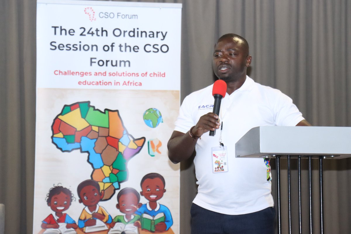 Our Executive Director, @ben_omillo presenting the status of education in the Eastern Africa Region.