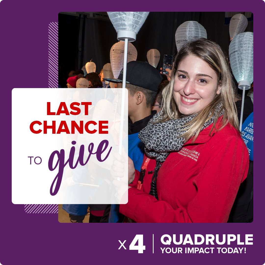 Last chance! Give today and QUADRUPLE your donation. That’s 4X the resources, services and support for children and families affected by blood cancer. Make an impact today! 🔗 bit.ly/4cFxdKy