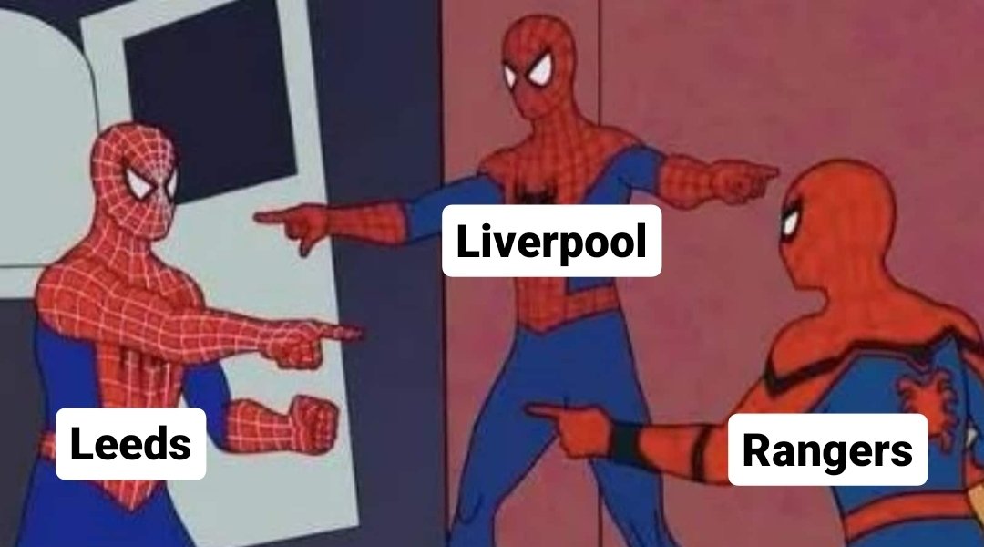 Leeds, Liverpool, Rangers be like...
👊💛💙🇩🇪 #lufc #alaw #mot #leedsunited #Liverpool #LIVCRY #Rangers