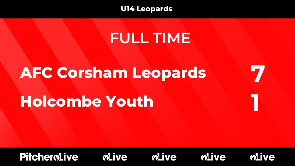 FULL TIME: AFC Corsham Leopards 7 - 1 Holcombe Youth
#AFCHOL #Pitchero
afccorsham.co.uk/teams/241909/m…