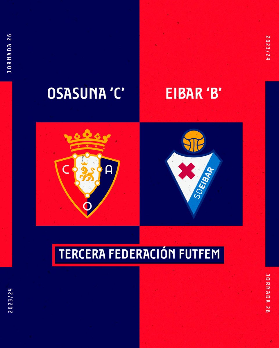 ⚽️ #OsasunaFutsal 'C' ha perdido ante el Eibar 'B' (0-5) en la vigesimosexta jornada de Tercera Federación.
