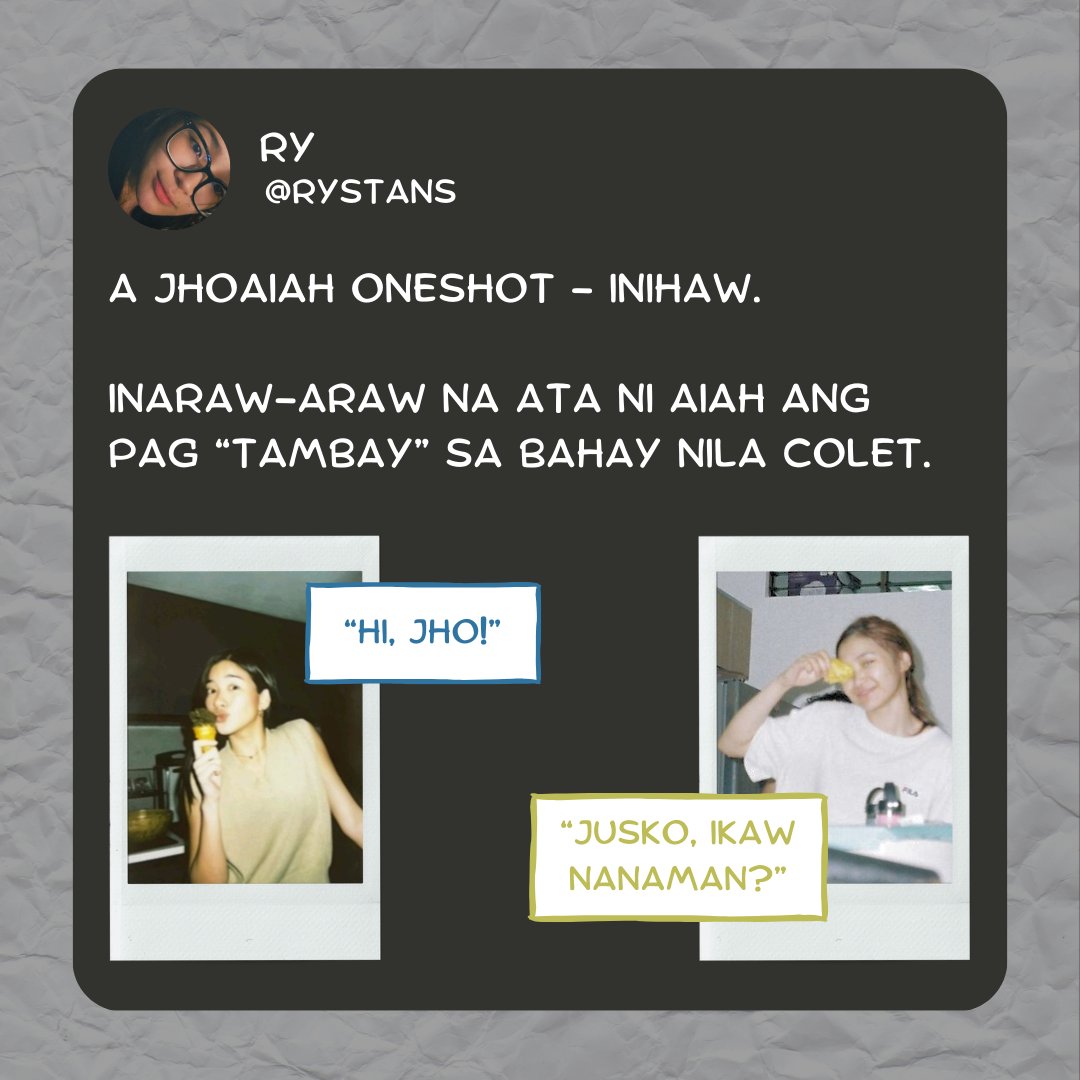 rystans's tweet photo. ✲ JHOAIAH ONESHOT: INIHAW ✲ https://t.co/HTKfpdcI7g