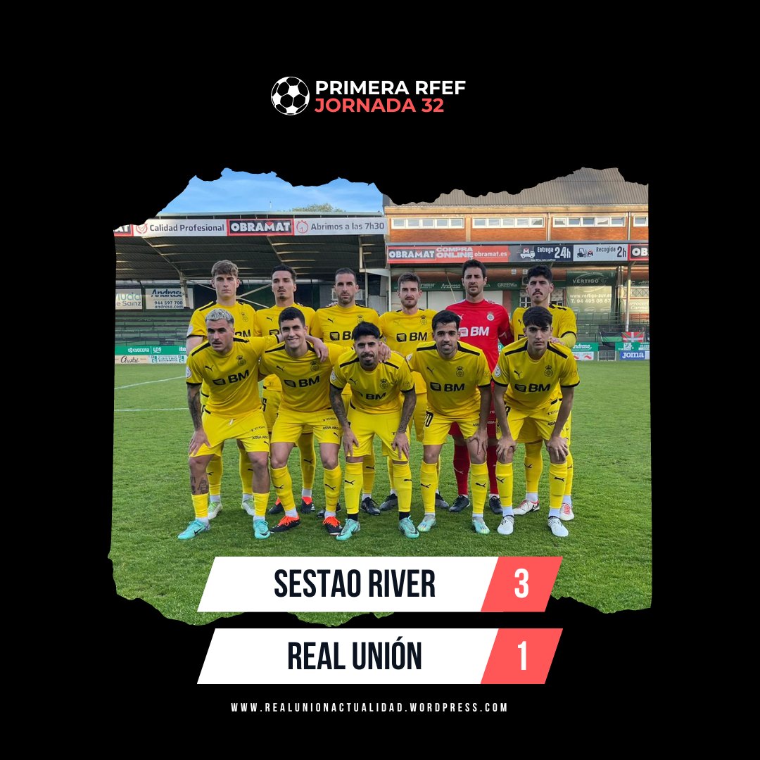 📝Los penaltis vuelven a condenar al #RealUnion 

📷Los de <a href="/franjusto21/">Fran Justo</a> no dejaron de intentarlo en ningún momento, sin gran fortuna de cara a portería. <a href="/alexcerda_10/">Alex Cerdá</a> volvió a ver portería para empatar ante el <a href="/SestaoRC/">Sestao River Club</a> , que se llevó el partido por 3-1

🔗realunionactualidad.wordpress.com/2024/04/14/los…