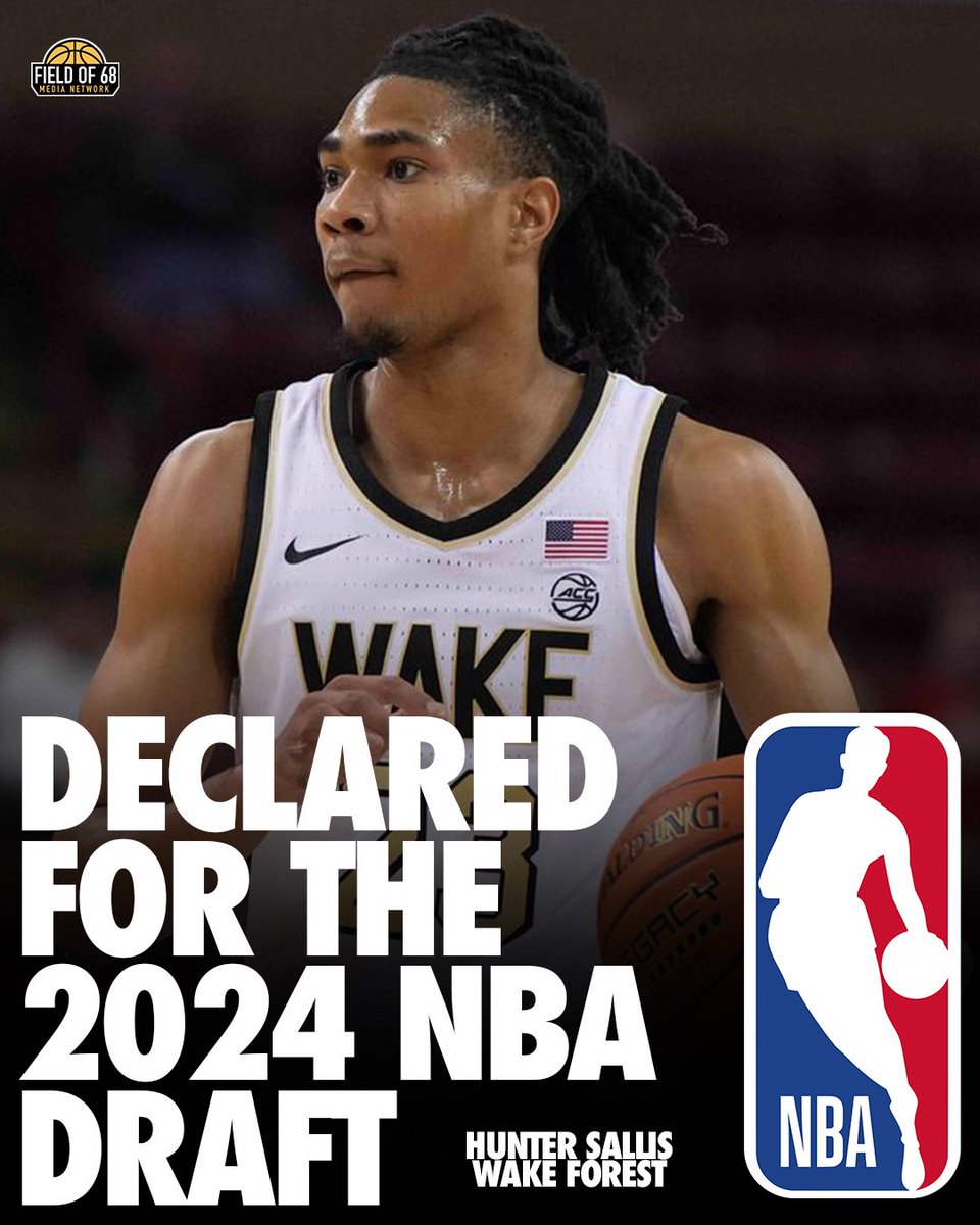 Hunter Sallis has declared for the 2024 NBA Draft while maintaining his college eligibility, he announced