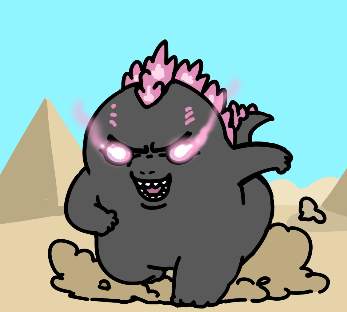 Affea100's tweet photo. angry  godzilla https://t.co/kWO9OIcIBU