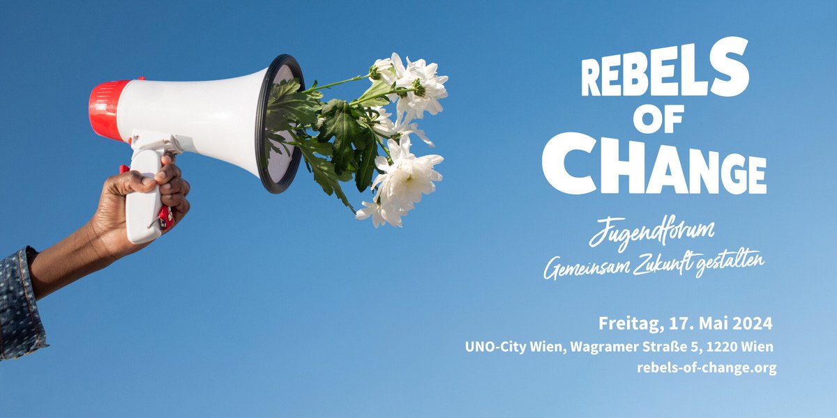 Seid mit dabei am 17.5 für das REBELS OF CHANGE Jugendforum! Ergreift die Chance & formuliert mit jungen Menschen in Österreich Ideen & Wünsche für die 17 #SDGs & eine bessere Zukunft. 👉Alle Infos findet ihr hier: rebels-of-change.org/jugendforum/ @SuedwindAustria