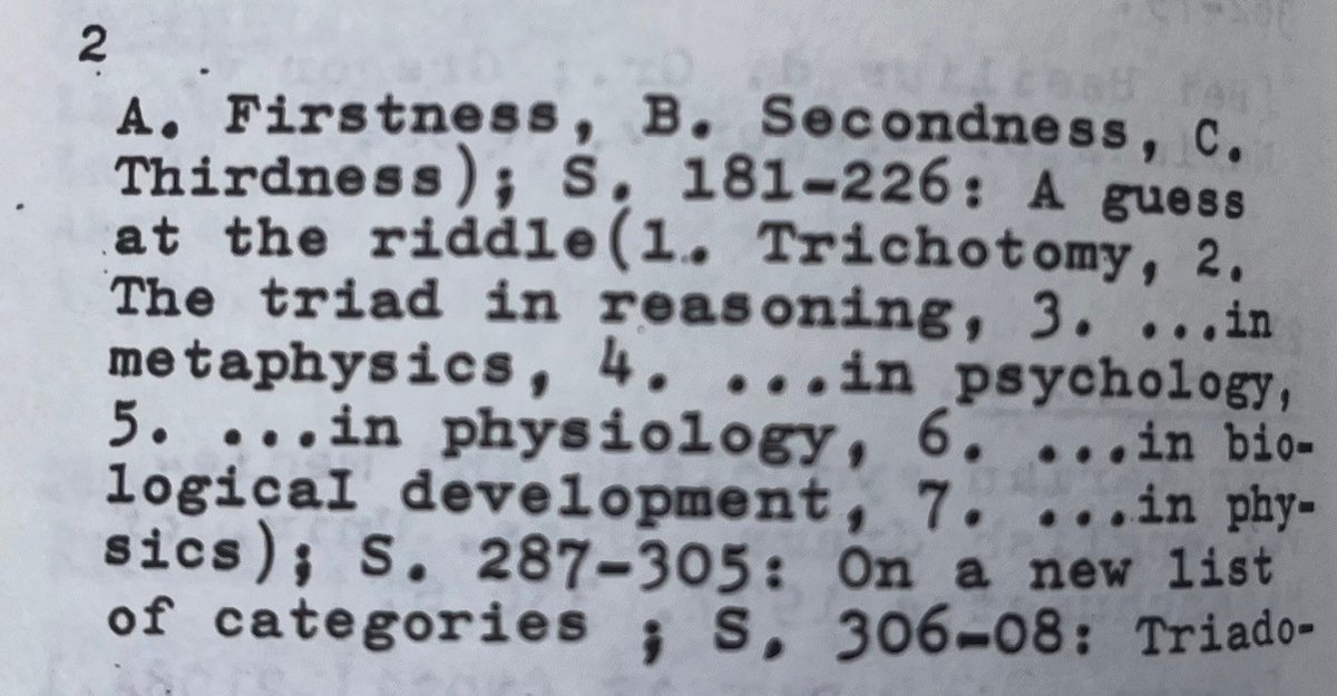 I am in the process of preparing tomorrow's seminar on Ch. S. Peirce and #TrinitarianOntology. The topic will be presented by Anastasiia Bondarenko (@UPOlomouc, formerly @unitartu). Trinitarian Ontologies & Relationality Seminars Series continues.