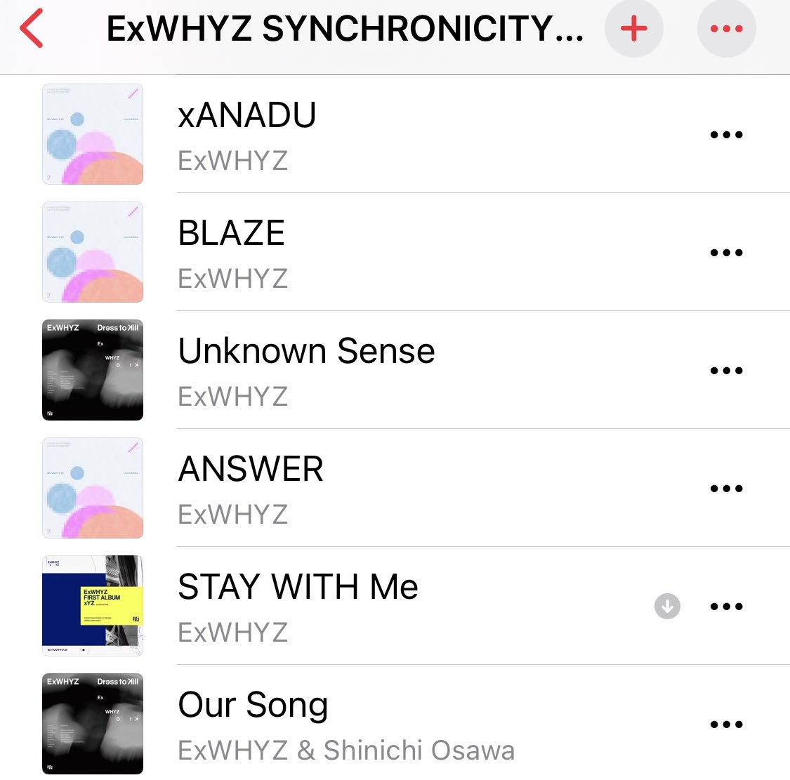 セトリプレイリスト1曲漏れがありましたので修正しました！ 是非聴いてみてください🔇 #SYNCHRONICITY24 #ExWHYZシンクロニシティ