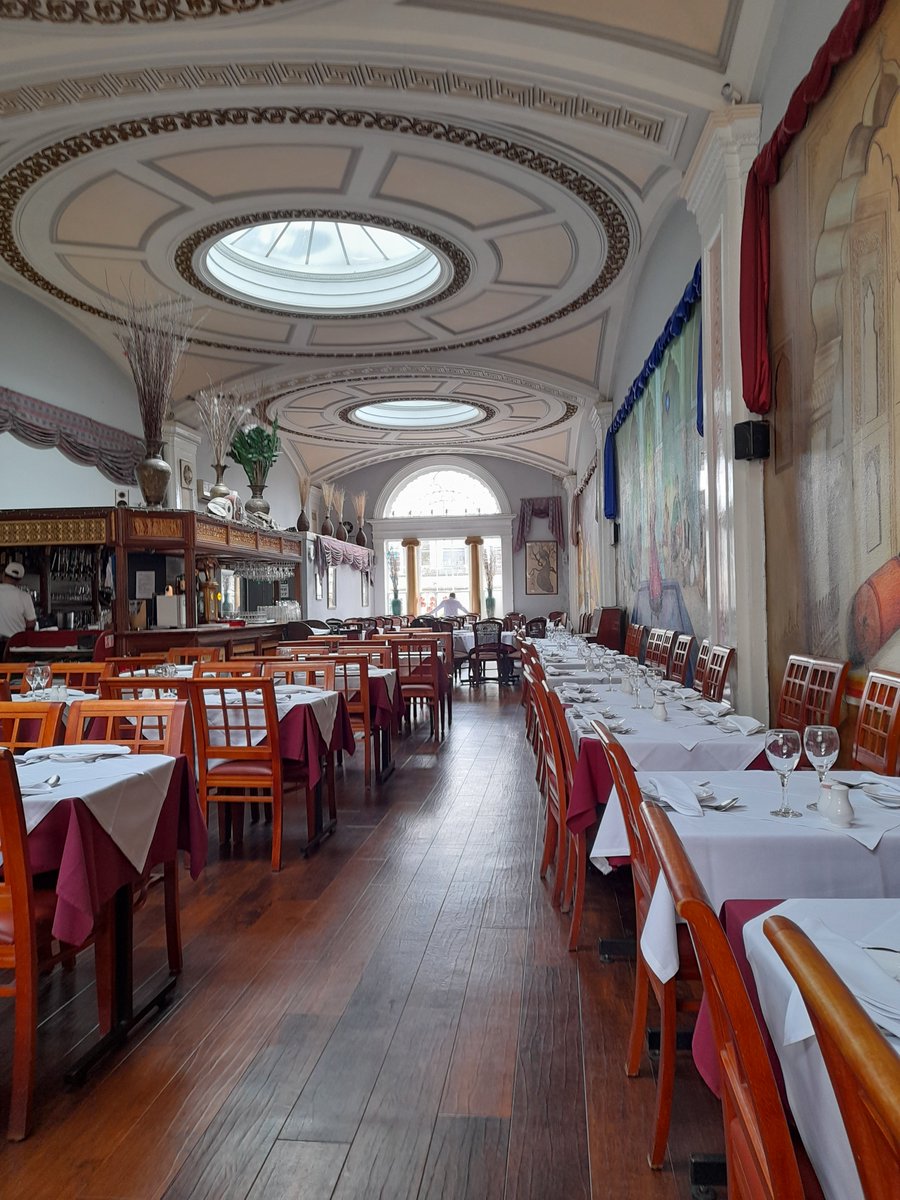 Went to a lovely Indian restaurant in Bath yesterday called The Eastern Eye - set in a Georgian ballroom. Can't you just imagine the dancing?!