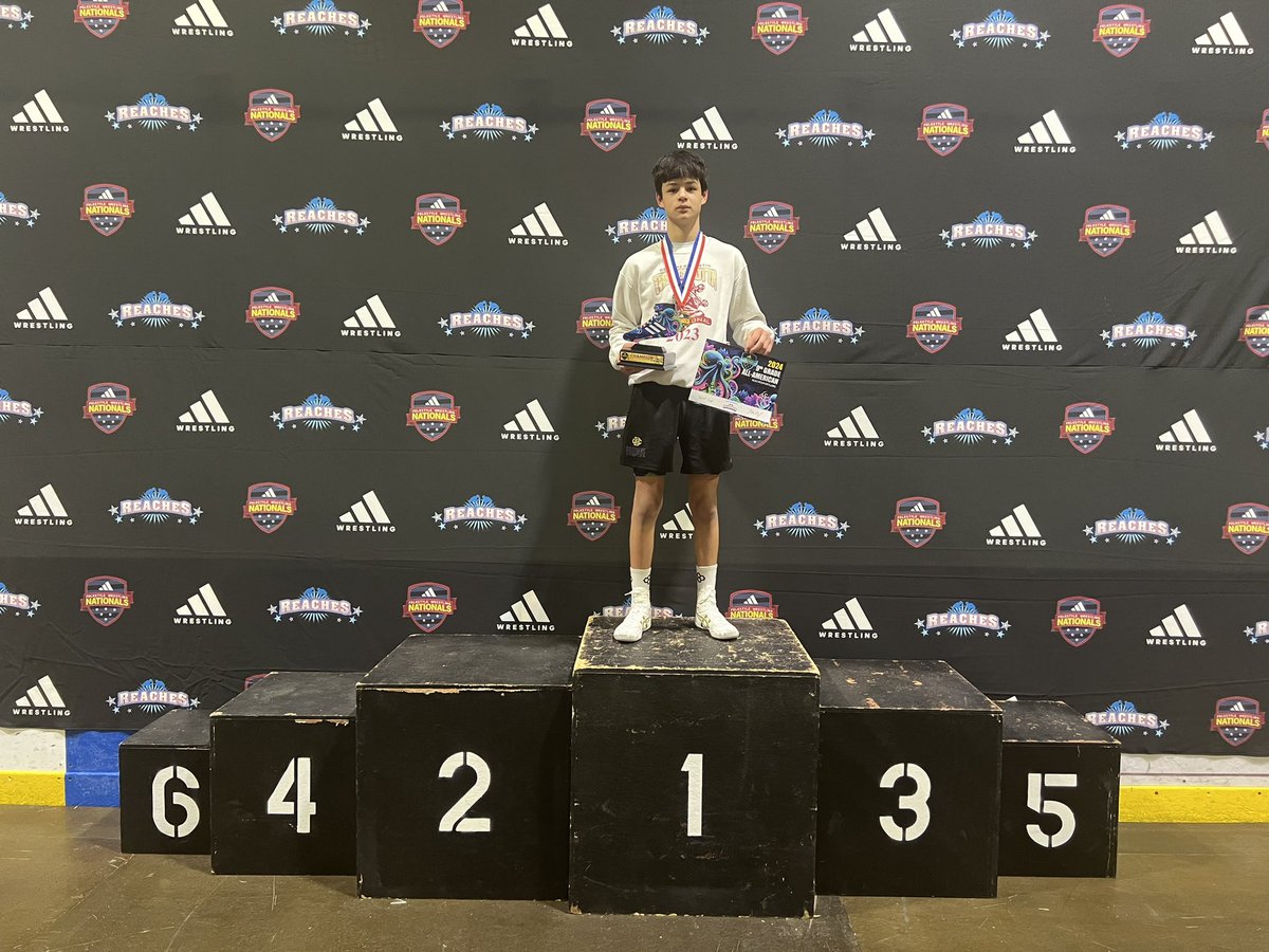 Congratulations to Joe Drewry for winning the 9th grade 106 division in dominant fashion at Brute Adidas Nationals in Missouri!