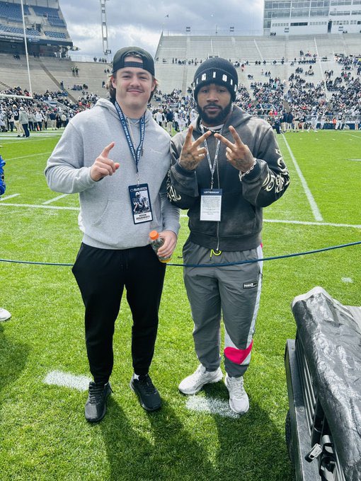 Kevin Dougherty Jr. was at the Blue-White Game. Dougherty (2025) is a 6-foot-3, 250-pound ATH from Lackawanna Community College. nittanysportsnow.com/2024/04/penn-s…