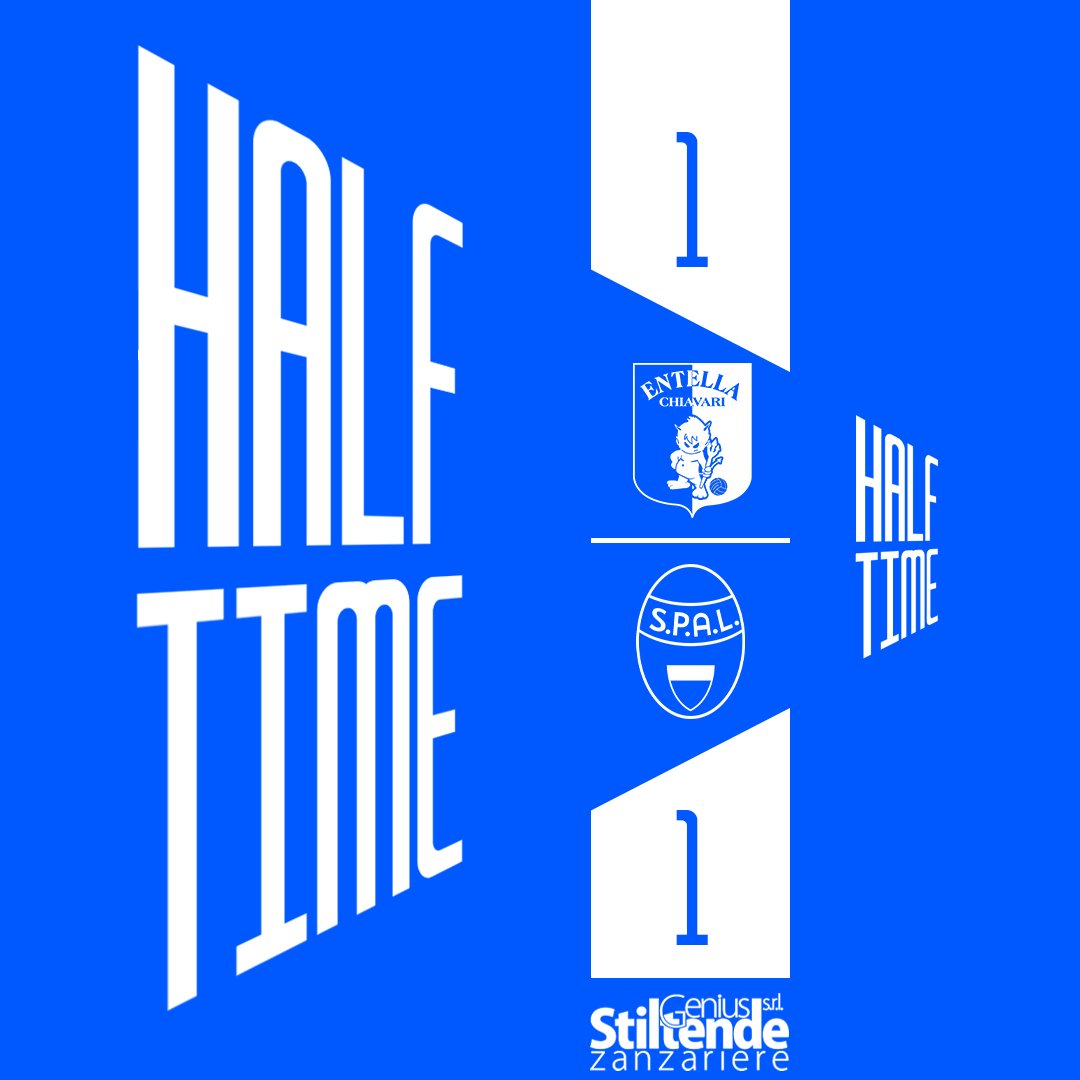 spalferrara's tweet photo. 𝗛𝗔𝗟𝗙 𝗧𝗜𝗠𝗘 
Valentini risponde al vantaggio di Zappella. 
#ForzaSPAL #SerieCNow #EntellaSPAL https://t.co/jkvk0wbLta