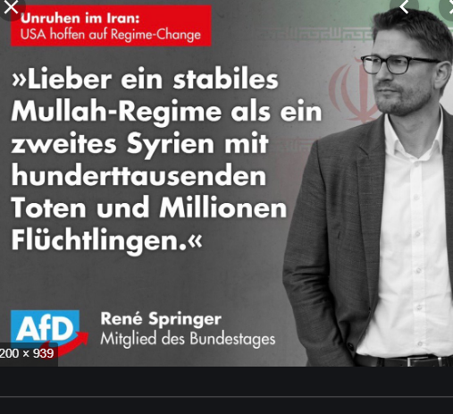 Die #AfD 💕 das iranische #Mullah #Regime! #Israel #Iran