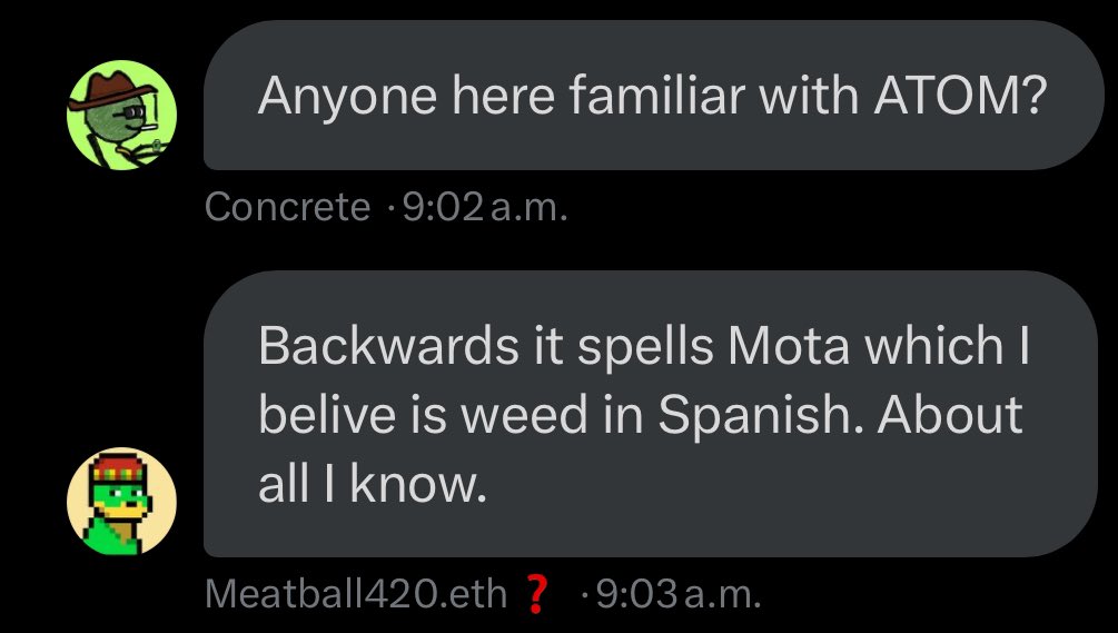 Alpha chat always knows what’s up Time to deploy reverse mota send it